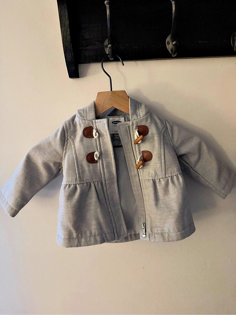 Old Navy Baby Gray Toggle Jacket Like New